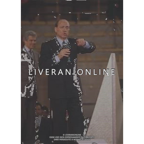 DIAP-RETROSPETTIVA SILVIO BERLUSCONI PRESIDNTE MILAN CALCIO E POLITICO NELLA FOTO SILVIO BERLUSCONI NELL\'ANNO 1993 AG ALDO LIVERANI SAS