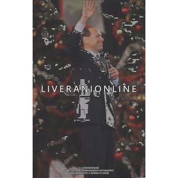 DIAP-RETROSPETTIVA SILVIO BERLUSCONI PRESIDNTE MILAN CALCIO E POLITICO NELLA FOTO SILVIO BERLUSCONI NELL\'ANNO 1993 AG ALDO LIVERANI SAS