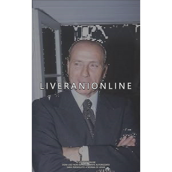 DIAP-RETROSPETTIVA SILVIO BERLUSCONI PRESIDNTE MILAN CALCIO E POLITICO NELLA FOTO SILVIO BERLUSCONI NELL\'ANNO 1993 AG ALDO LIVERANI SAS