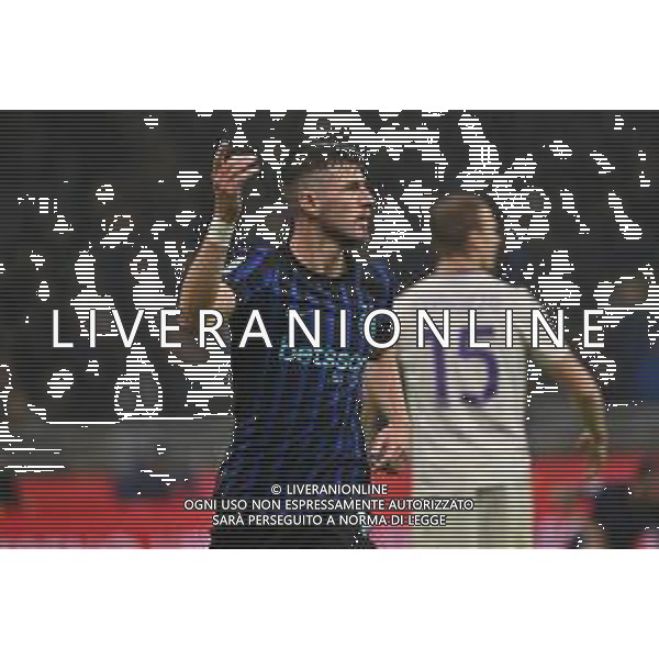 Inter vs Fiorentima nella foto Petar Sucic (Inter) esultanza dopo il gol del 2 a 0 Milano 29-10-2025 Stadio Giuseppe Meazza - San Siro Inter vs Fiorentina Campionato Serie A Enilive - 9a giornata foto Roberto Garavaglia/Agenzia Aldo Liverani sas