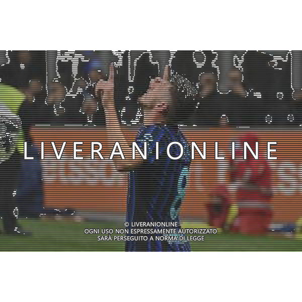 Inter vs Fiorentima nella foto Petar Sucic (Inter) esultanza dopo il gol del 2 a 0 Milano 29-10-2025 Stadio Giuseppe Meazza - San Siro Inter vs Fiorentina Campionato Serie A Enilive - 9a giornata foto Roberto Garavaglia/Agenzia Aldo Liverani sas