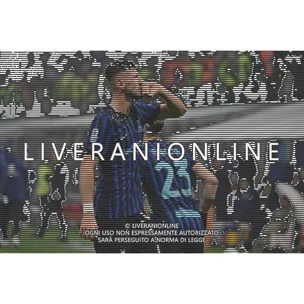 Inter vs Fiorentima nella foto Petar Sucic (Inter) esultanza dopo il gol del 2 a 0 Milano 29-10-2025 Stadio Giuseppe Meazza - San Siro Inter vs Fiorentina Campionato Serie A Enilive - 9a giornata foto Roberto Garavaglia/Agenzia Aldo Liverani sas