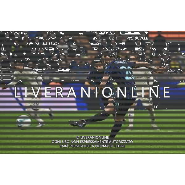 Inter vs Fiorentima nella foto Hakan Calhanoglu (Inter) segna il gol del 3 a 0 Milano 29-10-2025 Stadio Giuseppe Meazza - San Siro Inter vs Fiorentina Campionato Serie A Enilive - 9a giornata foto Roberto Garavaglia/Agenzia Aldo Liverani sas