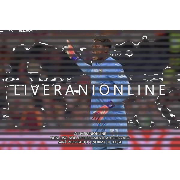 Roma vs Parma Campionato Serie A Enilive - 9 Giornata Stadio Olimpico - Roma 29-10-2025 nella foto Zion Suzuki Foto Federico Gaetano - ag Aldo liverani- AGENZIA ALDO LIVERANI SAS