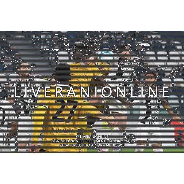 Torino 29.10.2025 Allianz Stadium TVAF-©Alessandro Falzone/Ag. Aldo Liverani sas Juventus vs Udinese Campionato Serie A Enilive 2025/2026 9a giornata Nella foto: Dusan Vlahovic-Oumar Solet ©Viganti - AGENZIA ALDO LIVERANI SAS