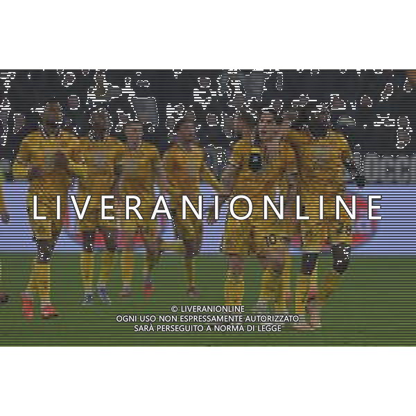 Torino 29.10.2025 Allianz Stadium @Manuela Viganti /Ag. Aldo Liverani sas Juventus vs Udinese Campionato Calcio Serie A Enilive 2025/2026 9a giornata Nella foto: esultanza udinese dopo il gol di nicolo zaniolo ©Viganti - AGENZIA ALDO LIVERANI SAS