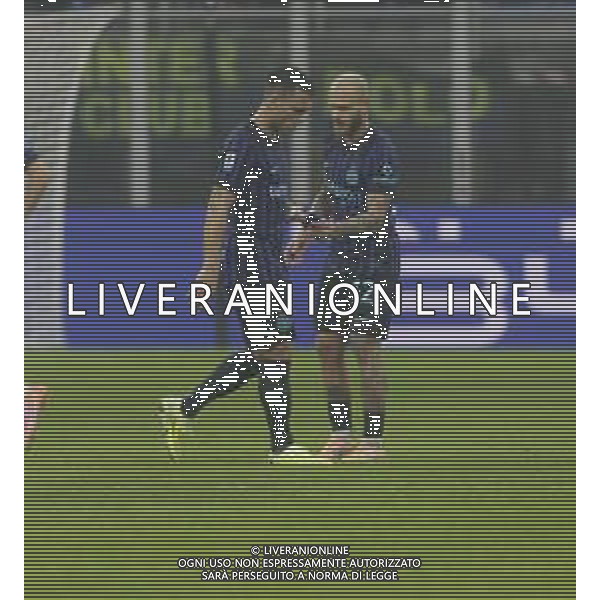 LAUTARO MARTINEZ LASCIA LA FASCIA DA CAPITANO A FEDERICO DIMARCO -INTER vs FIORENTINA Campionato Serie A Enilive - 9a Giornata 29-10-2025 ©PAOLO GIAMPIETRI - AGENZIA ALDO LIVERANI SAS