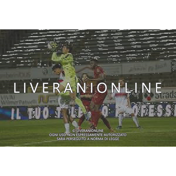 29 10 2025. Stadio Bruno Benelli. Ravenna - Rimini. Mattia Gagliano 89 respinta. ©Francesco Casadei/Agenzia Aldo Liverani- AGENZIA ALDO LIVERANI SAS