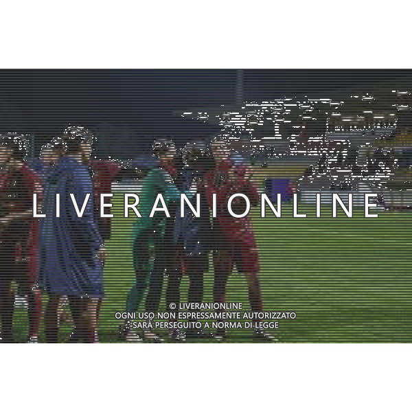 29 10 2025. Stadio Bruno Benelli. Ravenna - Rimini. Festeggiamenti ravenna. ©Francesco Casadei/Agenzia Aldo Liverani- AGENZIA ALDO LIVERANI SAS