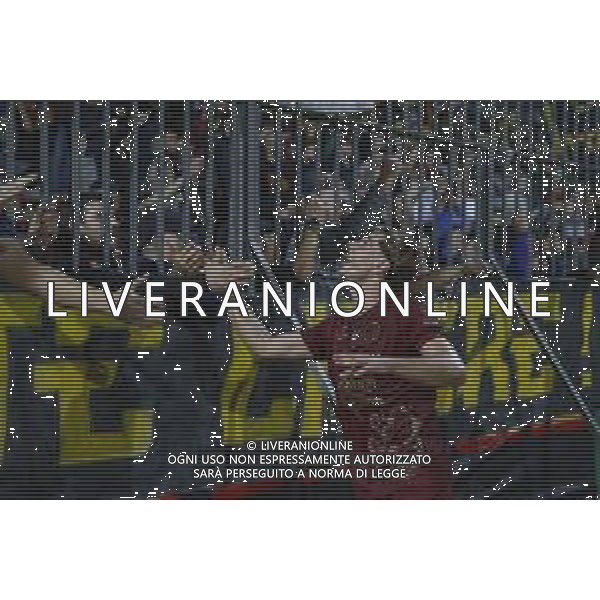 29 10 2025. Stadio Bruno Benelli. Ravenna - Rimini. Falbo saluta la curva. ©Francesco Casadei/Agenzia Aldo Liverani- AGENZIA ALDO LIVERANI SAS