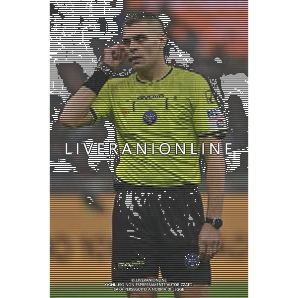 Inter vs Fiorentina nella foto l\'arbitro Simone Sozza di Seregno (MB) Milano 29-10-2025 Stadio Giuseppe Meazza - San Siro Inter vs Fiorentina Campionato Serie A Enilive - 9a giornata foto Roberto Garavaglia/Agenzia Aldo Liverani sas