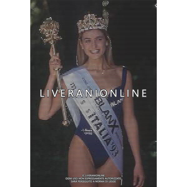 DIAP-RETROSPETTIVA ARIANNA DAVID MISS ITALIA NELLA FOTO ARIANNA DAVID MISS ITALIA NELL\'ANNO 1993 A SALSOMAGGIORE TERME AG ALDO LIVERANI SAS