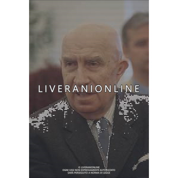 DIAP-RETROSPETTIVA GIANFRANCO MIGLIO POLITICO NELLA FOTO GIANFRANCO MIGLIO A MEDA NELL\'ANNO 1993 AG CONTROLUCE-AG ALDO LIVERANI SAS