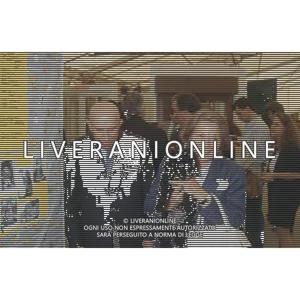 DIAP-RETROSPETTIVA GIANFRANCO MIGLIO POLITICO NELLA FOTO GIANFRANCO MIGLIO A MEDA NELL\'ANNO 1993 AG CONTROLUCE-AG ALDO LIVERANI SAS