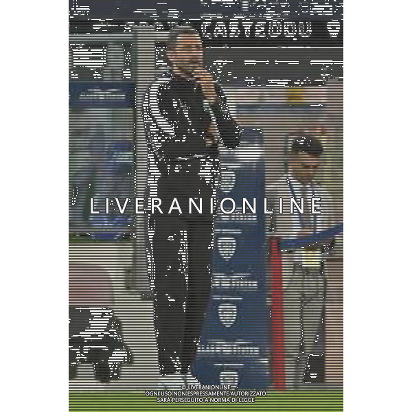 30-10-2025. Cagliari calcio-Sassuolo calcio, 9° giornata serie A 2025/2026, campionato calcio Italia, stadio Unipol Domus Cagliari. Foto Salvatore Moi/Agenzia Aldo Liverani s.as. Nella foto: Fabio Grosso allenatore Sassuolo ©MOI SALVATORE - AGENZIA ALDO LIVERANI SAS