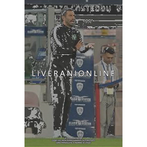 30-10-2025. Cagliari calcio-Sassuolo calcio, 9° giornata serie A 2025/2026, campionato calcio Italia, stadio Unipol Domus Cagliari. Foto Salvatore Moi/Agenzia Aldo Liverani s.as. Nella foto: Fabio Grosso allenatore Sassuolo ©MOI SALVATORE - AGENZIA ALDO LIVERANI SAS