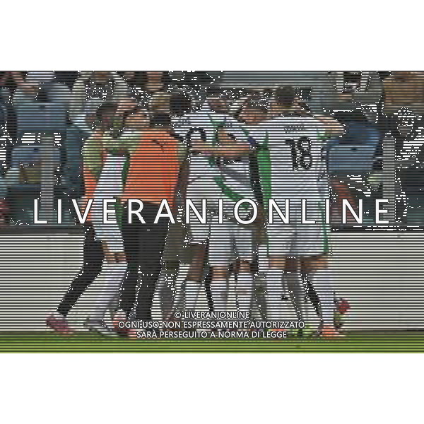 30-10-2025. Cagliari calcio-Sassuolo calcio, 9° giornata serie A 2025/2026, campionato calcio Italia, stadio Unipol Domus Cagliari. Foto Salvatore Moi/Agenzia Aldo Liverani s.as. Nella foto: Gol Sassuolo in trasferta contro Cagliari allo stadio Unipol Domus. Segna: Armand Lauriente Sassuolo ©MOI SALVATORE - AGENZIA ALDO LIVERANI SAS