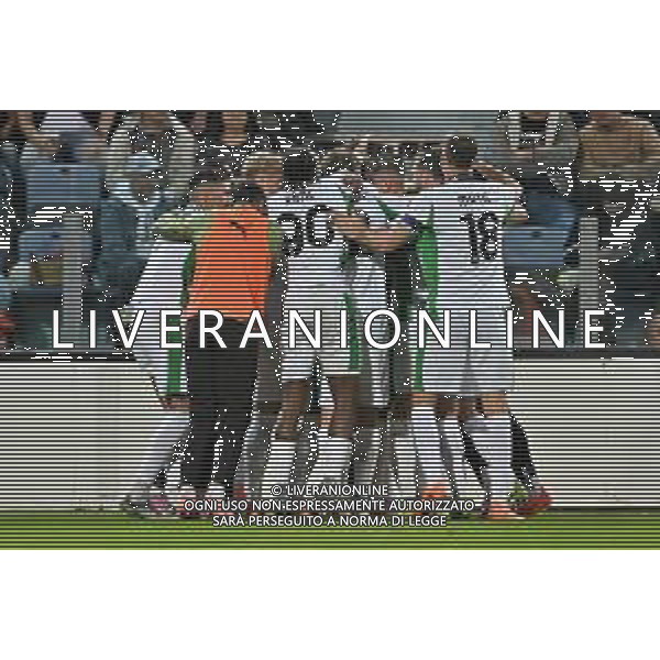 30-10-2025. Cagliari calcio-Sassuolo calcio, 9° giornata serie A 2025/2026, campionato calcio Italia, stadio Unipol Domus Cagliari. Foto Salvatore Moi/Agenzia Aldo Liverani s.as. Nella foto: Gol Sassuolo in trasferta contro Cagliari allo stadio Unipol Domus. Segna: Armand Lauriente Sassuolo ©MOI SALVATORE - AGENZIA ALDO LIVERANI SAS