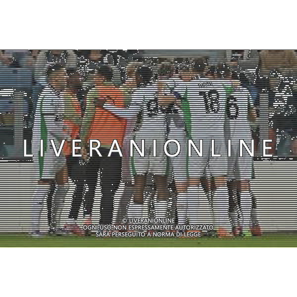 30-10-2025. Cagliari calcio-Sassuolo calcio, 9° giornata serie A 2025/2026, campionato calcio Italia, stadio Unipol Domus Cagliari. Foto Salvatore Moi/Agenzia Aldo Liverani s.as. Nella foto: Gol Sassuolo in trasferta contro Cagliari allo stadio Unipol Domus. Segna: Armand Lauriente Sassuolo ©MOI SALVATORE - AGENZIA ALDO LIVERANI SAS