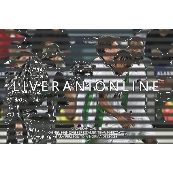 30-10-2025. Cagliari calcio-Sassuolo calcio, 9° giornata serie A 2025/2026, campionato calcio Italia, stadio Unipol Domus Cagliari. Foto Salvatore Moi/Agenzia Aldo Liverani s.as. Nella foto: Gol Sassuolo in trasferta contro Cagliari allo stadio Unipol Domus. Segna: Armand Lauriente Sassuolo ©MOI SALVATORE - AGENZIA ALDO LIVERANI SAS