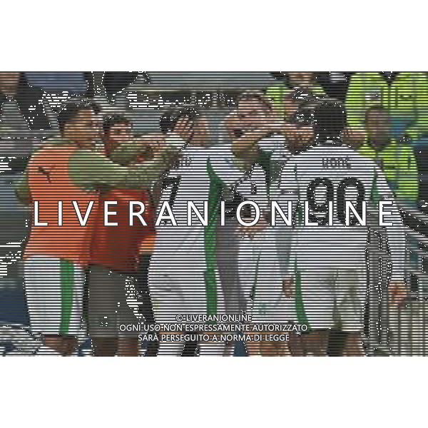 30-10-2025. Cagliari calcio-Sassuolo calcio, 9° giornata serie A 2025/2026, campionato calcio Italia, stadio Unipol Domus Cagliari. Foto Salvatore Moi/Agenzia Aldo Liverani s.as. Nella foto: Gol Sassuolo in trasferta contro Cagliari allo stadio Unipol Domus. Segna:Andrea Pinamonti Sassuolo ©MOI SALVATORE - AGENZIA ALDO LIVERANI SAS