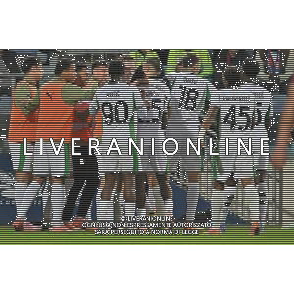30-10-2025. Cagliari calcio-Sassuolo calcio, 9° giornata serie A 2025/2026, campionato calcio Italia, stadio Unipol Domus Cagliari. Foto Salvatore Moi/Agenzia Aldo Liverani s.as. Nella foto: Gol Sassuolo in trasferta contro Cagliari allo stadio Unipol Domus. Segna:Andrea Pinamonti Sassuolo ©MOI SALVATORE - AGENZIA ALDO LIVERANI SAS