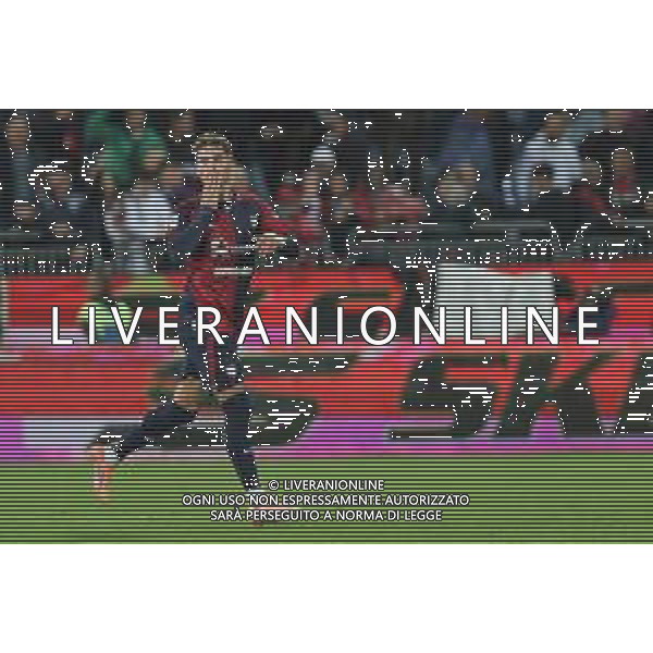 30-10-2025. Cagliari calcio-Sassuolo calcio, 9° giornata serie A 2025/2026, campionato calcio Italia, stadio Unipol Domus Cagliari. Foto Salvatore Moi/Agenzia Aldo Liverani s.as. Nella foto: Gol Sassuolo in trasferta contro Cagliari allo stadio Unipol Domus. Segna: Sebastiano Esposito Cagliari ©MOI SALVATORE - AGENZIA ALDO LIVERANI SAS