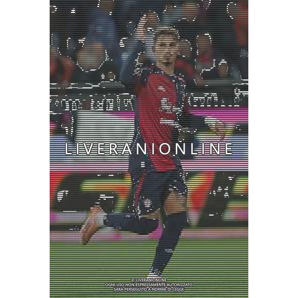 30-10-2025. Cagliari calcio-Sassuolo calcio, 9° giornata serie A 2025/2026, campionato calcio Italia, stadio Unipol Domus Cagliari. Foto Salvatore Moi/Agenzia Aldo Liverani s.as. Nella foto: Gol Sassuolo in trasferta contro Cagliari allo stadio Unipol Domus. Segna: Sebastiano Esposito Cagliari ©MOI SALVATORE - AGENZIA ALDO LIVERANI SAS