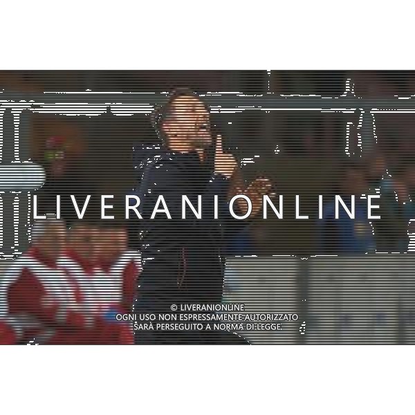 TVEM October 28, 2025 Lecce, Italy - US Lecce vs SSC Napoli - Italian soccer serie A 2025/26 - Via Del Mare Stadium. In the pic: coach Eusebio Di Francesco of US Lecce foto emmanuele mastrodonato-ag aldo liverani sas