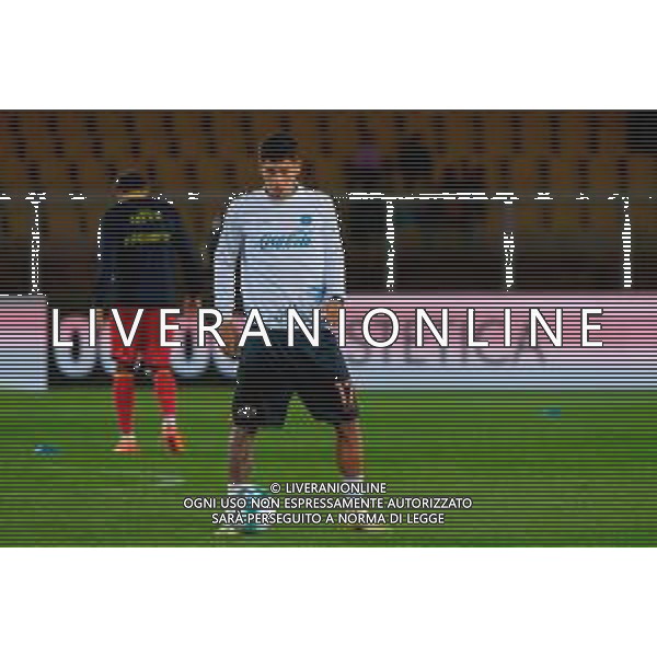 TVEM October 28, 2025 Lecce, Italy - US Lecce vs SSC Napoli - Italian soccer serie A 2025/26 - Via Del Mare Stadium. In the pic: Mathias Olivera of SSC Napoli foto emmanuele mastrodonato-ag aldo liverani sas