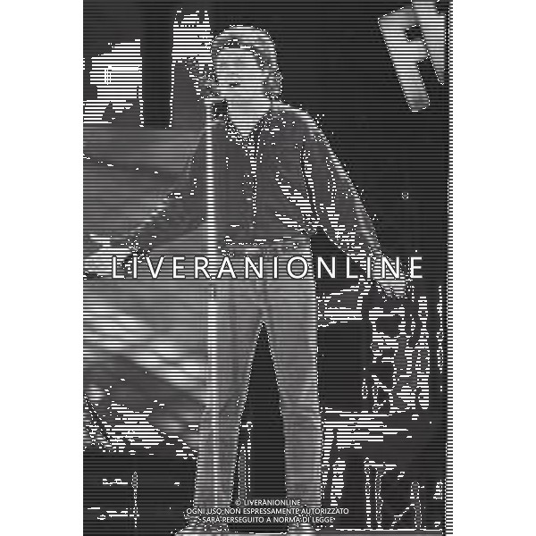 NEG-RETROSPETTIVA ZUCCHERO FORNACIARI CANTANTE NELLA FOTO ZUCCHERO FORNACIARI AL FESTIVALBAR NELL\'ANNO 1987 AG ALDO LIVERANI SAS