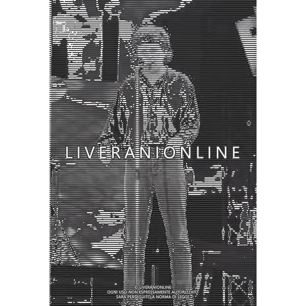 NEG-RETROSPETTIVA ZUCCHERO FORNACIARI CANTANTE NELLA FOTO ZUCCHERO FORNACIARI AL FESTIVALBAR NELL\'ANNO 1987 AG ALDO LIVERANI SAS