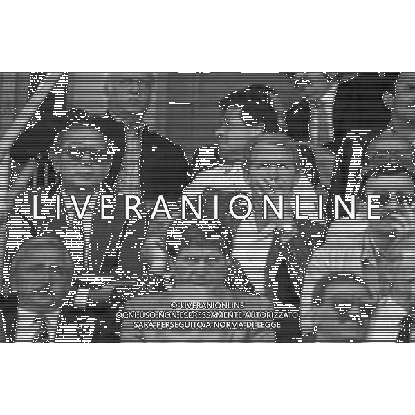 NEG- RETROSPETTIVA GIOVANNI TRAPATTONI ALLENATORE NELLA FOTO GIOVANNI TRAPATTONI IN TRIBUNA NELL’ANNO 1986 AG ALDO LIVERANI SAS