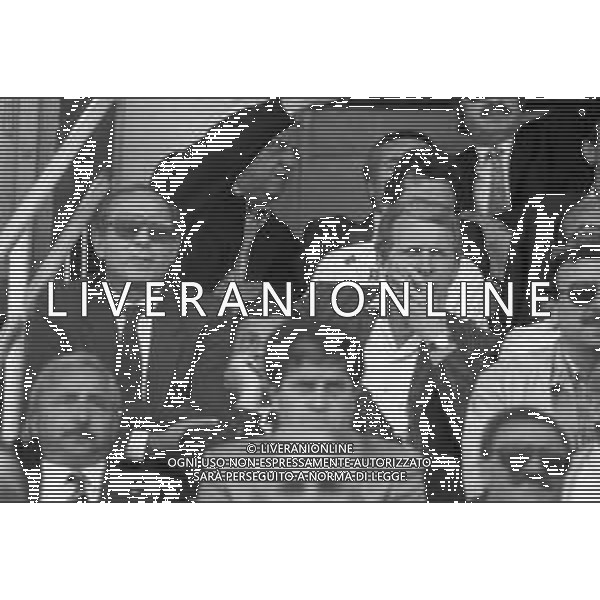 NEG- RETROSPETTIVA GIOVANNI TRAPATTONI ALLENATORE NELLA FOTO GIOVANNI TRAPATTONI IN TRIBUNA NELL’ANNO 1986 AG ALDO LIVERANI SAS