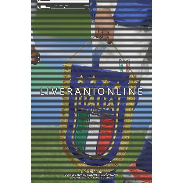 TVRCOR - Italia vs Brasile – Amichevole nazionale Italiana femminile – Stadio Ennio Tardini Parma (PR) 28-10-2025 nella foto gagliardetto calcio Italia FIGC ©TVRCOR Corradin Roberta - AGENZIA ALDO LIVERANI SAS