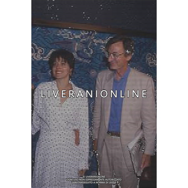 DIAP-RETROSPETTIVA LIZZANI CARLO REGISTA NELLA FOTO LIZZANI CARLO CON LORRAINE BRACCO NELL\'ANNO 1988 AG ALDO LIVERANI SAS