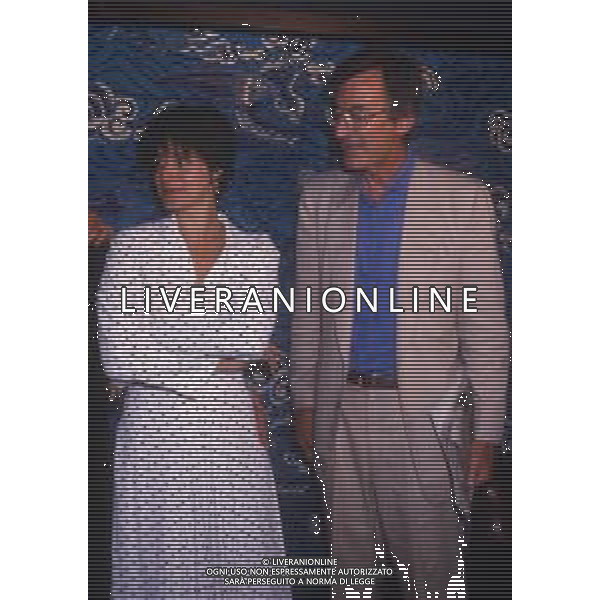 DIAP-RETROSPETTIVA LIZZANI CARLO REGISTA NELLA FOTO LIZZANI CARLO CON LORRAINE BRACCO NELL\'ANNO 1988 AG ALDO LIVERANI SAS