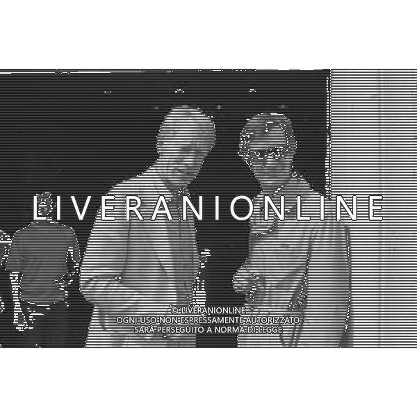 NEG-RETROSPETTIVA CARLO LIZZANI REGISTA NELLA FOTO CARLO LIZZANI REGISTA A VENEZIA NELL\'ANNO 1982 CON MAX VON SYDOW AG ALDO LIVERANI SAS  