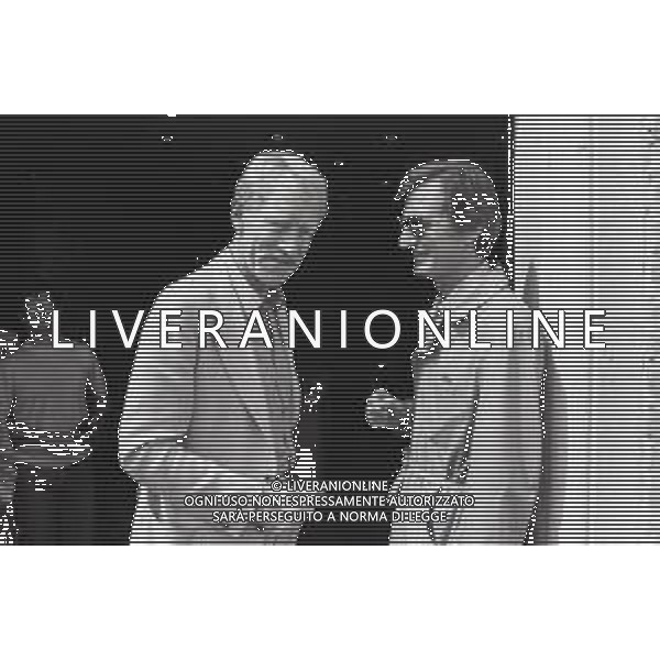 NEG-RETROSPETTIVA CARLO LIZZANI REGISTA NELLA FOTO CARLO LIZZANI REGISTA A VENEZIA NELL\'ANNO 1982 CON MAX VON SYDOW AG ALDO LIVERANI SAS  