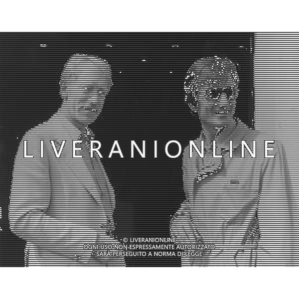 NEG-RETROSPETTIVA CARLO LIZZANI REGISTA NELLA FOTO CARLO LIZZANI REGISTA A VENEZIA NELL\'ANNO 1982 CON MAX VON SYDOW AG ALDO LIVERANI SAS 