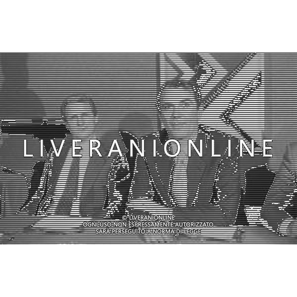 NEG- RETROSPETTIVA GIOVANNI TRAPATTONI ALLENATORE INTER NELLA FOTO GIOVANNI TRAPATTONI CON IL PRESIDENTE ERNESTO PELLEGRINI ALLA SUA PRESENTAZIONE COME NUOVO ALLENATORE INTER CALCIO NELL’ANNO 1986 AG ALDO LIVERANI SAS