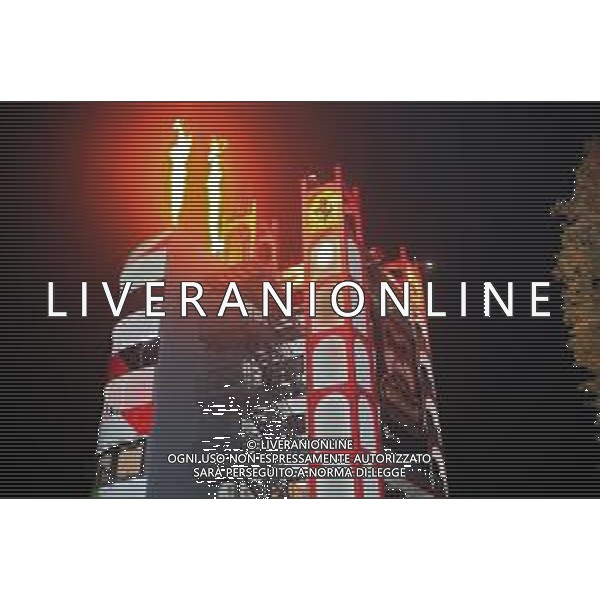 IMOLA 31 10 2025 AUTODROMO ENZO E DINO FERRARI "MONSTERLAND HALLOWEEN FESTIVAL NELLA FOTO LE FIAMME DI MONSTERLAND ILLUMINANO LA TORRE DELL\' AUTODROMO ©SANNA - AGENZIA ALDO LIVERANI SAS