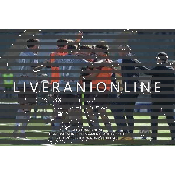 01 11 2025 - Avellino. Stadio Partenio-Lombardi. Serie BKT. Avellino-Reggiana Nella foto esultanza Andrea Bozzolan dopo gol 0-1 Foto Giuseppe Cuozzo/Agenzia Liverani Aldo Sas