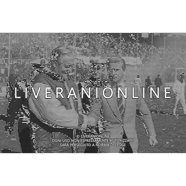 NEG- RETROSPETTIVA GIOVANNI TRAPATTONI ALLENATORE INTER NELLA FOTO GIOVANNI TRAPATTONI CON NILS LIEDHOLM (ALLENATORE ROMA) NELL’ANNO 1987-1988 AG ALDO LIVERANI SAS