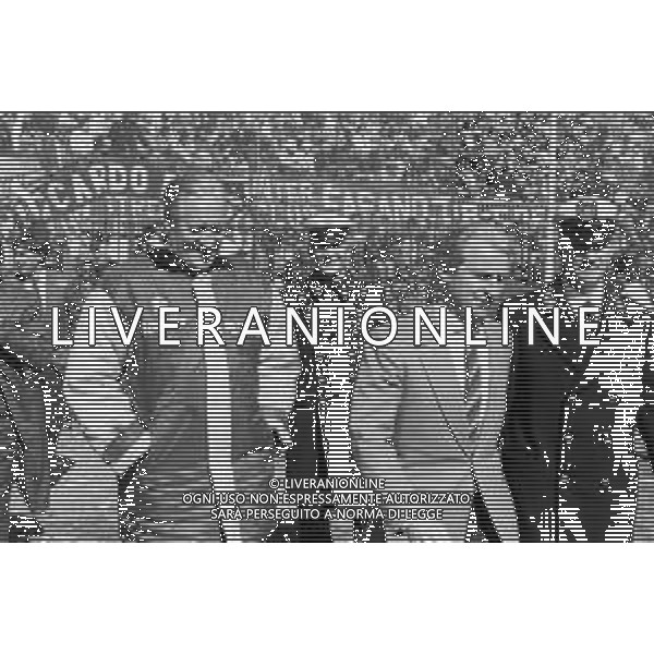 NEG- RETROSPETTIVA GIOVANNI TRAPATTONI ALLENATORE INTER NELLA FOTO GIOVANNI TRAPATTONI CON NILS LIEDHOLM (ALLENATORE ROMA) NELL’ANNO 1987-1988 AG ALDO LIVERANI SAS