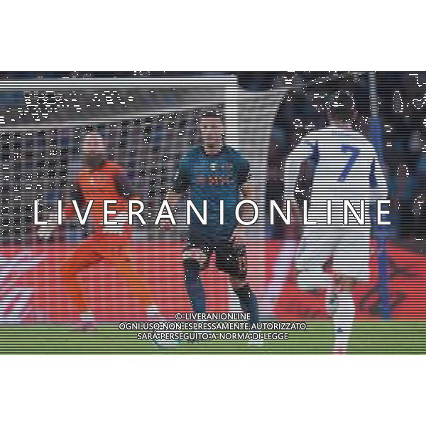 TVPM Napoli, Como Nella Foto: Amir Rrahmani Foto Mosca, Ag.Liverani- AGENZIA ALDO LIVERANI SAS -TVPM Napoli - Como Campionato calcio Serie A 01.11.2025