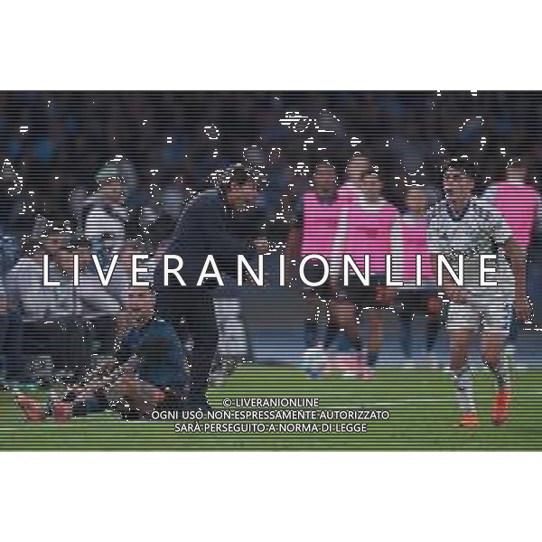 TVPM Napoli, Como Nella Foto: Antonio Conte, Matteo Politano, Alex Valle Foto Mosca, Ag.Liverani- AGENZIA ALDO LIVERANI SAS -TVPM Napoli - Como Campionato calcio Serie A 01.11.2025