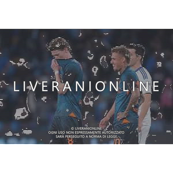 TVPM Napoli, Como Nella Foto: DELUSIONE Scott Francis Mctominay, Noa Lang Foto Mosca, Ag.Liverani- AGENZIA ALDO LIVERANI SAS -TVPM Napoli - Como Campionato calcio Serie A 01.11.2025