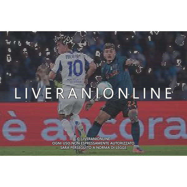 TVPM Napoli, Como Nella Foto: Giovanni Di Lorenzo Foto Mosca, Ag.Liverani- AGENZIA ALDO LIVERANI SAS -TVPM Napoli - Como Campionato calcio Serie A 01.11.2025