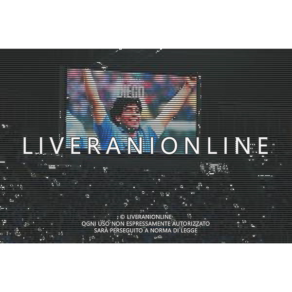 TVPM Napoli, Como Nella Foto: Compleanno Diego Armando Maradona Foto Mosca, Ag.Liverani- AGENZIA ALDO LIVERANI SAS -TVPM Napoli - Como Campionato calcio Serie A 01.11.2025